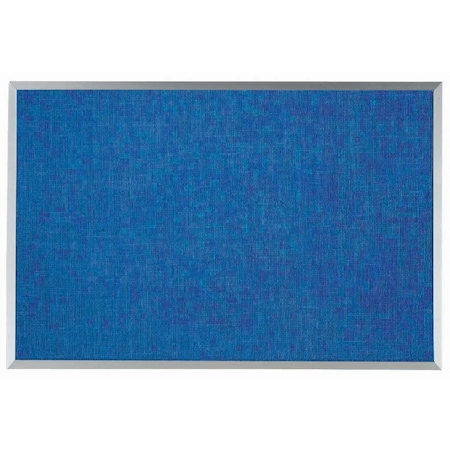 Aarco Designer ''Wedgewood'' Fabric Bulletin Board w/ a Clear Satin Anodized Aluminum Frame, 24''Hx36''W DF2436014