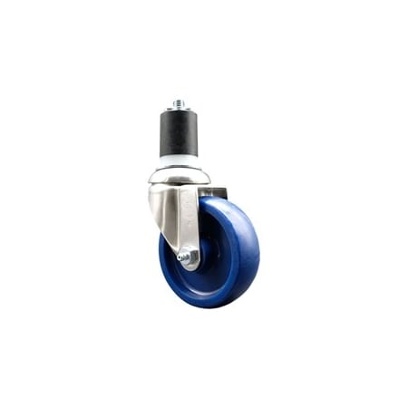 Service Caster 4 Inch 316SS Solid Polyurethane Wheel Swivel 1-7/8 Inch Expanding Stem Caster SCC-SS316EX20S414-SPUS-178
