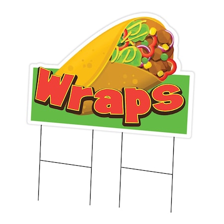 Signmission Wraps Die Cut Yard Sign & Stake outdoor plastic coroplast window, C-DC-2436-Wraps19 C-DC-2436-Wraps19