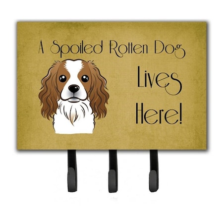 Carolines Treasures Cavalier Spaniel Spoiled Dog Lives Here Leash and Key Holder BB1472TH68