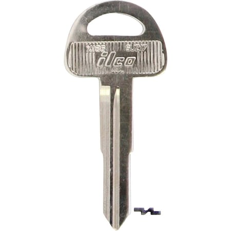 Kaba Ilco Suzuki Nickel Plated Automotive Key, SUZ17 / X186, 10PK AF01217002