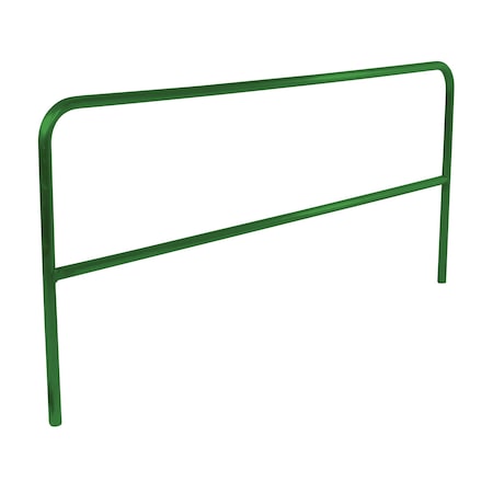 Vestil Aluminum Pipe Safety Railing 120 In. Length Green ADKR-10-GN