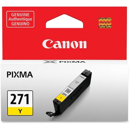 Canon CLI-271 Original Standard Yield Inkjet Ink Cartridge, Yellow CLI-271Y