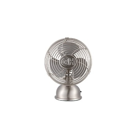 Good Housekeeping 5" Personal Retro USB Fan Brushed Nickel 92512
