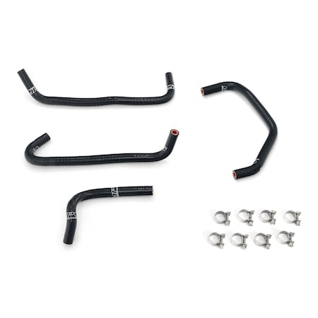 Hps Performance High Temp Reinforced Silicone Ancillary Coolant Hose Kit, Black,  57-2156-BLK