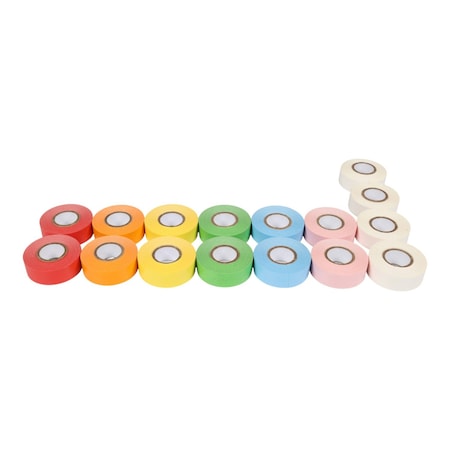 Zoro Select Labeling Tape, Rainbow, Matte, PK16 GRAING-T24-27