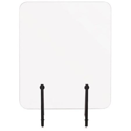 Mastervision Protector Frameless Glass Desktop Panel With 36''x36'' GL2001393
