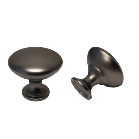 Pride Industrial 1-1/16in Diecast Mushroom Cabinet Knob Dark Pewter Finish K910DP