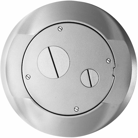 Hubbell Wiring Device-Kellems Floor Sub-Plate, Floor Box Type, 1 Gang, Aluminum, Furniture Feed Cover Type S1SPFFAL
