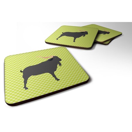 Carolines Treasures Verata Goat Green Foam Coaster, Set of 4 BB7708FC