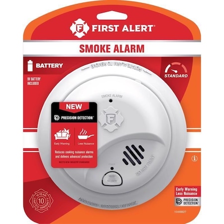 First Alert Battery-Powered Ionization Smoke Detector 1046827