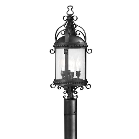 Troy Lighting Pamplona 4 Light Post 10 In. Soft Off Black P9123-SFB