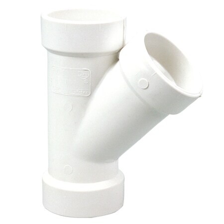 Nibco 4810 6 Hub x Hub x Hub 45 Wye PVC K092600
