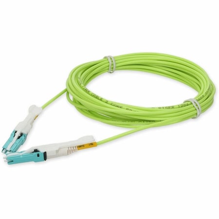 Add-On Addon 10M Cs (Male) To Cs (Male) Lime Green Om5 Duplex Fiber Patch ADD-CS-CS-10M5OM5