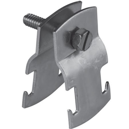 Newhouse Electric 2 in. Universal Pipe Clamp for Strut Channel Accessory in Silver PC2