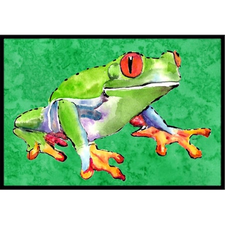 Carolines Treasures 8688JMAT Frog Indoor Or Outdoor Doormat, 24 x 36 in. 8688JMAT