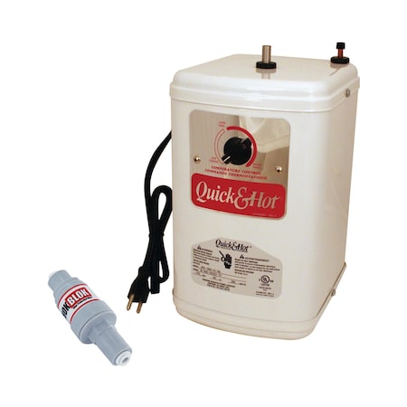 Westbrass QHT-1FPV Quick & Hot Instant Water Heating Tank System for Dispenser Faucets QHT-1FPV