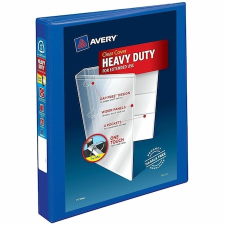 Avery reg HeavyDuty View Binders Locking One Touch EZD Rings, Pacbe AVE79772