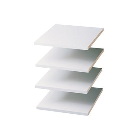 Easy Track 12 in. Shelves, White, 4PK RS1412ON