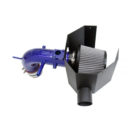 Hps Performance Air Intake Kit with Heat Shield, Blue, 827-691BL