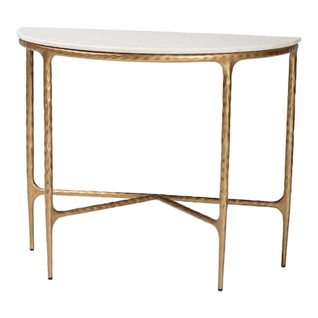 Baxton Studio Akanji Marble Console Table 270-14712-ZORO