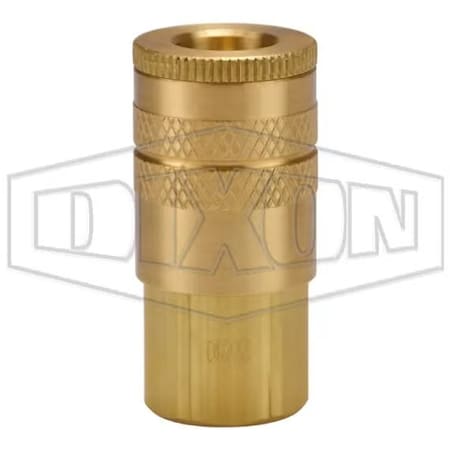 Dixon Air Chief Industrial Female Quick Connect Coupler, 1/8-27 Nominal, Quick Connect Coupler x NPTF, Bra DC2021