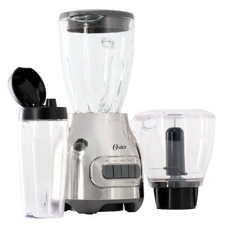 Oster 3-in-1 Kitchen System 700 Watt Blender with Blend-N-Go Cup in Chrome 2150915