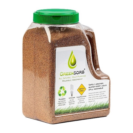 Greensorb Granular Sorbent, Bentonite, Diatomaceous Earth, Montmorillonite, 4 lb lb, Shaker Bottle, J1 GS-4