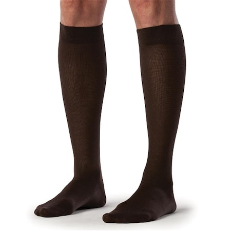 Sigvaris Sea Island Cotton 15-20mmHg Mens Closed Toe- Calf Socks - Black- Size B 191CB99