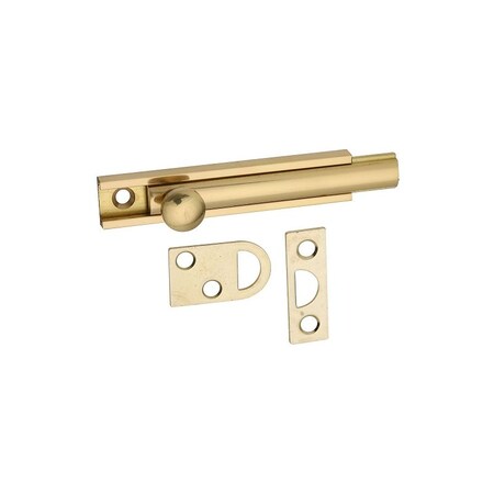 National Hardware V1922 Series Flush Bolt, 3 in L, Solid Brass, 1/PK N197-970