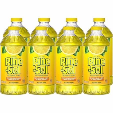Pine-Sol Multi-Surface Cleaner - For Multi Surface - Concentrate - Liquid - 40 fl oz (1.3 quart) - Lemon, 8PK 60165