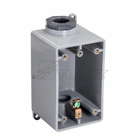 Topaz Junction Box, Type FDC, PVC, Wall Mount, 1/2" 1307