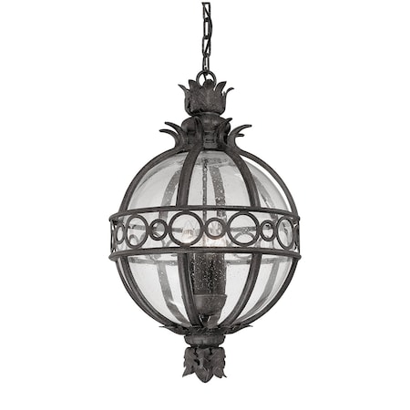 Troy Lighting Campanile 3 Light Lantern 13.75 In. French Iron F5008-FRN