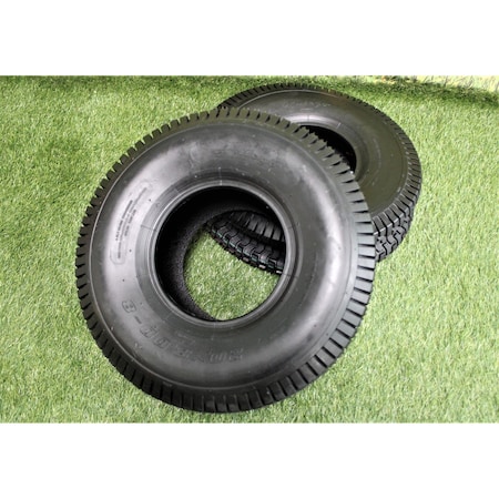 Antego 20 x 8-8 in Lawn Mower Tire & Wheel, 4 Ply, Black, 2 PK T0104208008