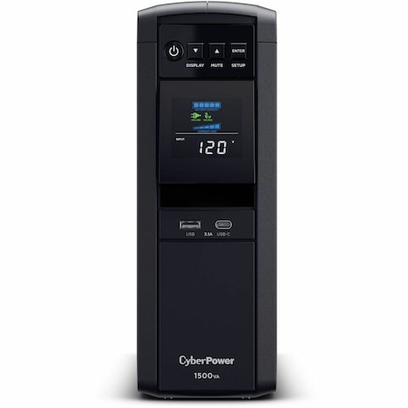 Cyberpower UPS System, Line Interactive, Out: 120 V AC In: 120 V CP1500PFCLCD