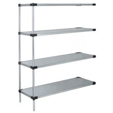 Betterbeds Galvanized Steel 4-Solid Shelf Add-On Unit - 18 x 30 x 74 in. BE1135363