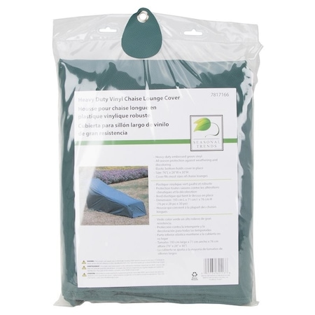 Seasonal Trends Chair Cover, Green, For: Most Sizes Of Chaise Lounges CVRA-CHIS-D