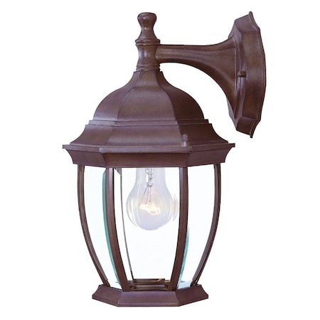 Homeroots Dark Brown Wide Hanging Lantern Wall Light 398571