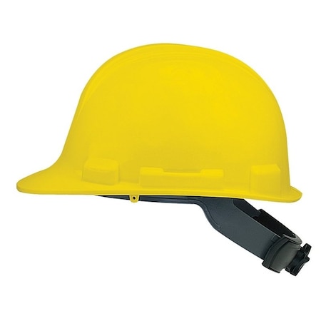Msa Safety SAFETY WORKS SWX00347 Hard Hat, 4Point Textile Suspension, HDPE Shell, Yellow, Class E SWX00347-01