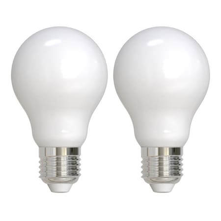 Bulbrite LED Filament 9 W Dimmable Milky Finish A19, E26 LED Light Bulb - 1100 Lumens, 3000K , 2PK 861924