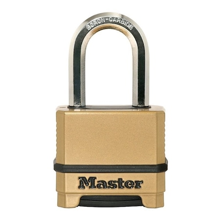Master Lock Magnum Series Padlock, 58 in Dia Shackle, Boron Carbide Steel Shackle, Steel Body M175XDLFCCSEN