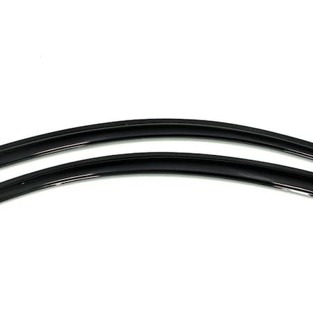 Ventshade Rainguards, Aerodynamic Design, Tape-On, Smoke, Acrylic, Set Of 2 92392