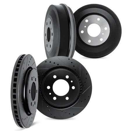 Dynamic Friction Co DFC Rotor Set 8004-76172