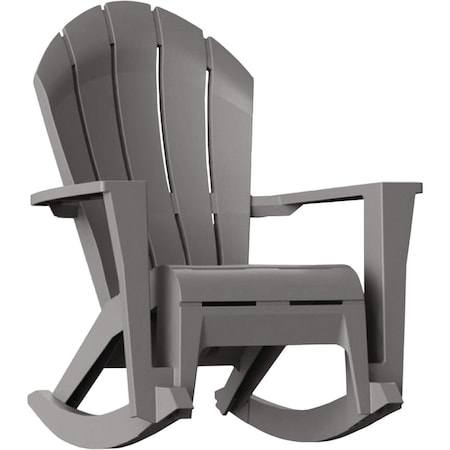 Adams Big Easy Westport Gray Resin Adirondack Rocking Chair 258445