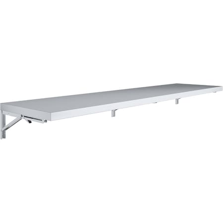 Amgood AmGood 18 in. x 72 in. Stainless Steel Folding Wall Shelf AMG FWS-1872-Z
