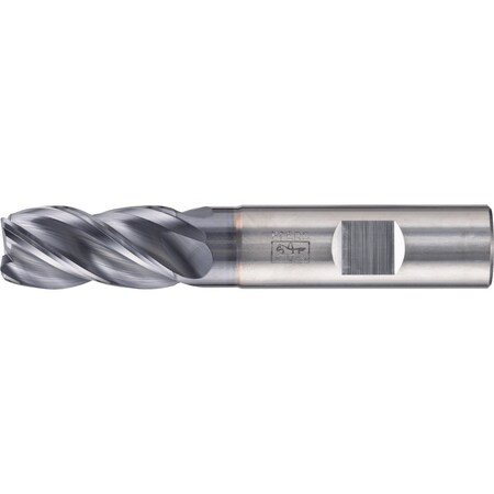 Pferd PFERD .125'' Radiused End Mill, 4 flutes, 5/8'' Dia, 1-1/4'' APMX, 3-1/2'' OAL, Weldon shank 23003059
