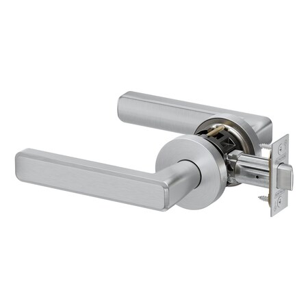 Schlage Grade 2 Passage Tubular Lock, Non-Keyed, Playa Lever, A Rose, Satin Chrome Finish PT10 PLAA 626