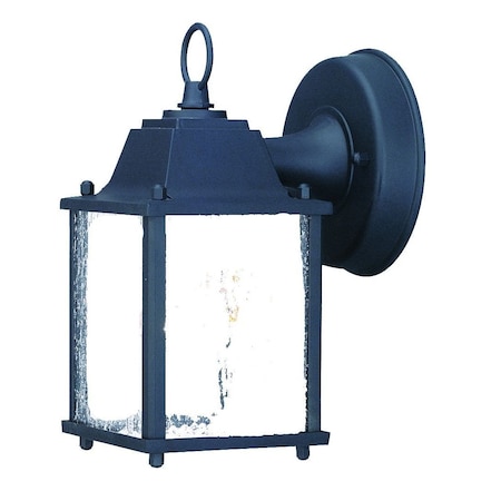 Homeroots Matte Black Hanging Waterfall Glass Lantern Wall Light 399216