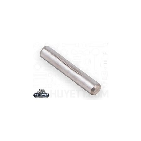 Huyett Type E Grooved Pin, 300 Stainless Steel, 0.219 in Dia x 0.217 in Small End Dia x 0.750 in Length GPS-0218-0750-E