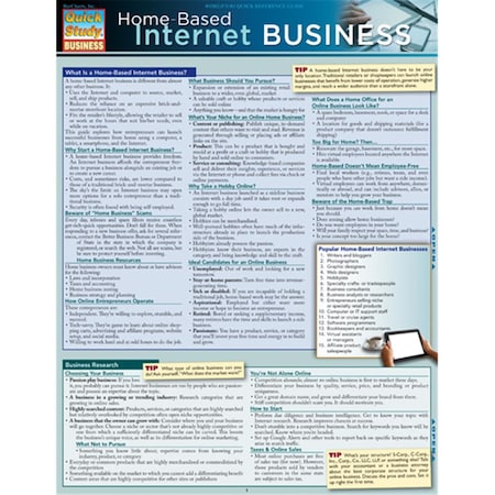 Barcharts Home Based Internet Business Quickstudy Easel 9781423218685